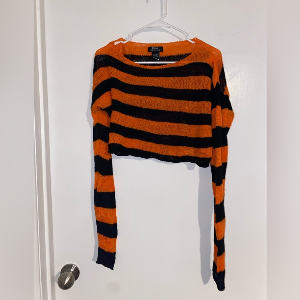 Halloween Crop Sweater